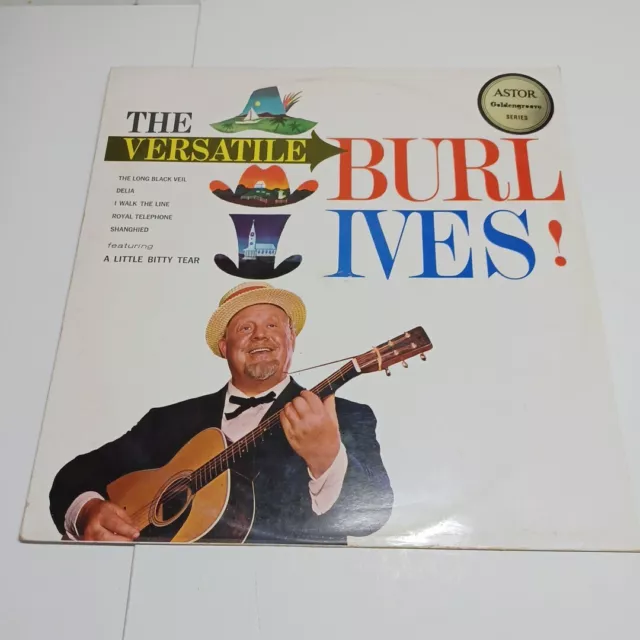 Vintage Vinyl Record  The Versatile Burl Ives Preowned