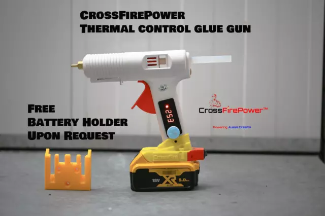 Dewalt 18V Heat Hot Glue Gun Skin for Dewalt 18/20V Battery WITH THERMAL Control