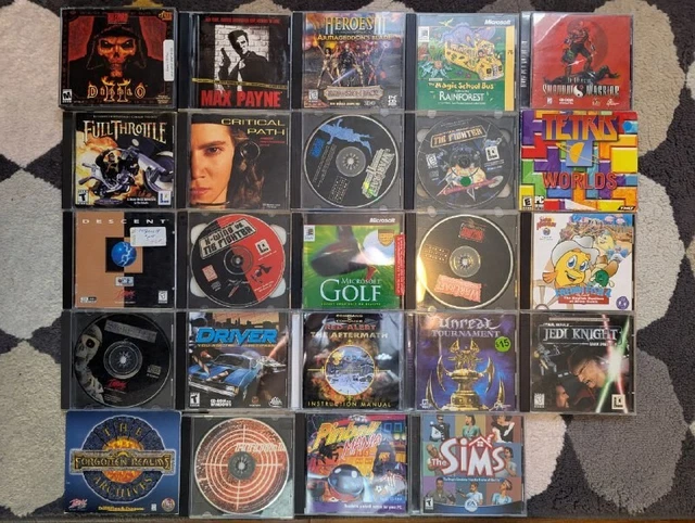 HUGE LOT OF 24x 90s & Early 2000s DOS & Windows PC CD-Rom Games $40.00 ...