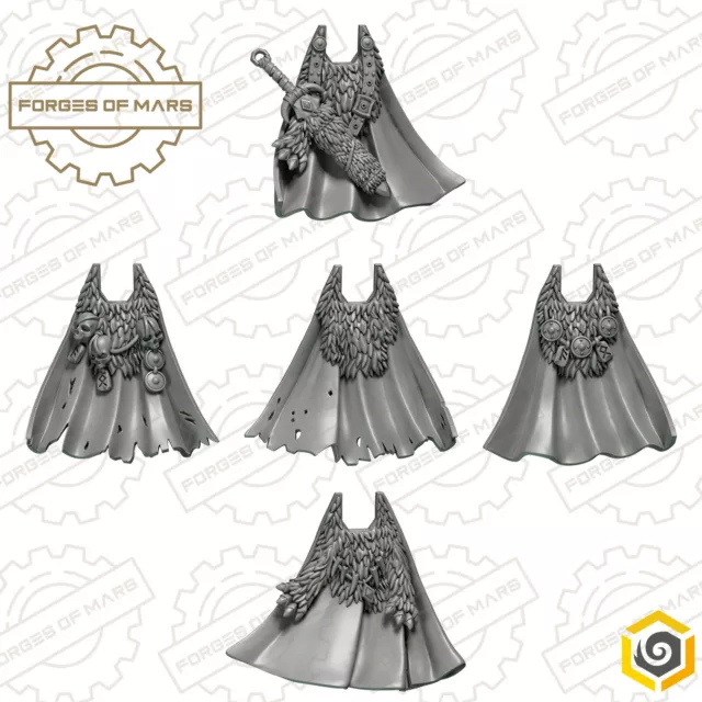 Marines - Wolves - Accessories - Primal Hounds Capes (x5)