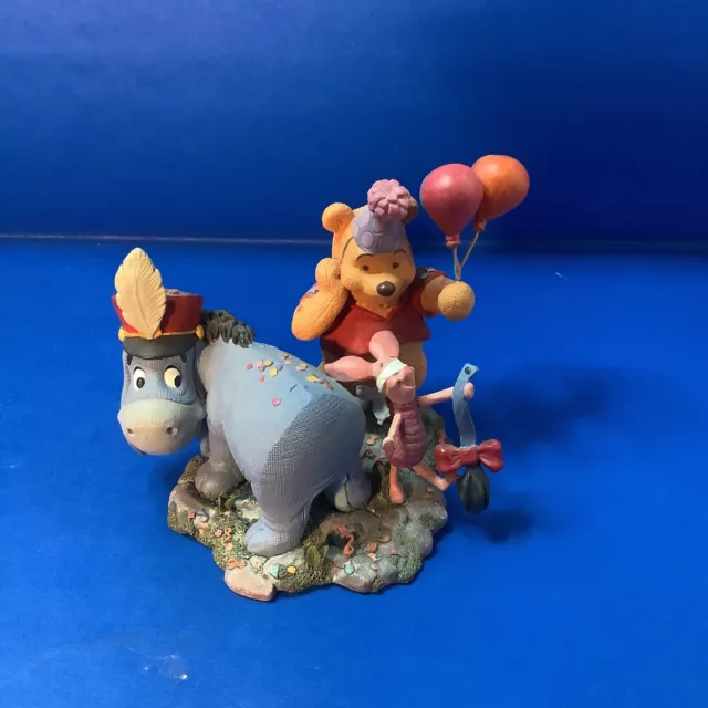 Disney Simply Pooh “Wishing You Birthday Merriment and Such” Figurine Sculpture