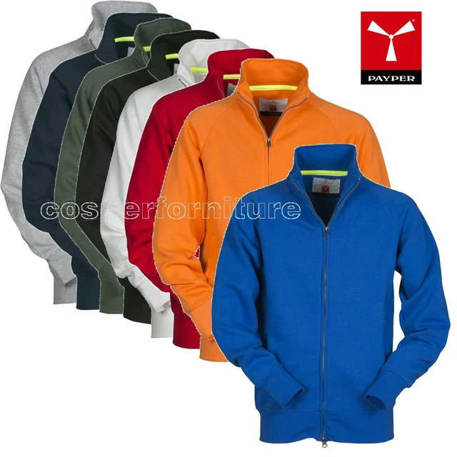 Felpa uomo zip intera doppia cotone maglia garzata anche 4xl 5xl Payper Panama+