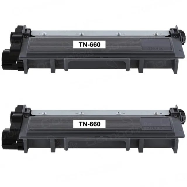 2PK TN660 High Yield for Brother DCP-L2520 DCP-L2540 HL-L2300D MFC-L2700 TN630