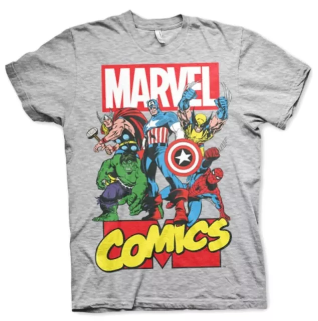 T-shirt Marvel Comics Heroes supereroi maglietta Uomo Hybris