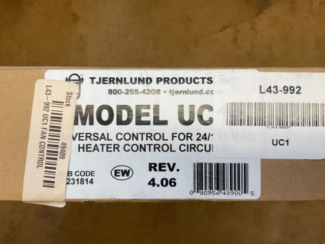 (683) Tjernlund UC1 Universal Control with Circuit Board