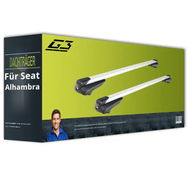 G3 Clop infinity - Dachträger - Alu/Kunsts./Stahl - für Seat Alhambra 710/711