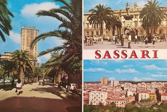 Cartolina - Sassari - Vedute diverse - 1985