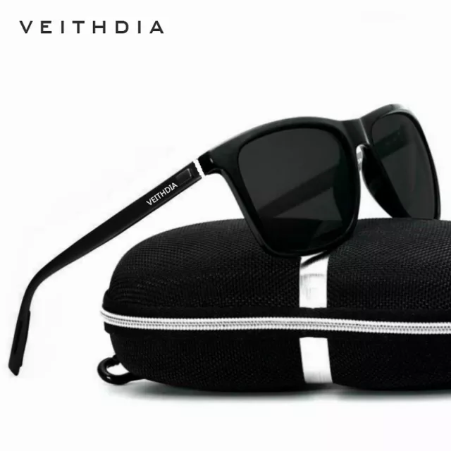 VEITHDIA HD Polarized Photochromic Sunglasses Men Aluminum Driving Sun Glasses