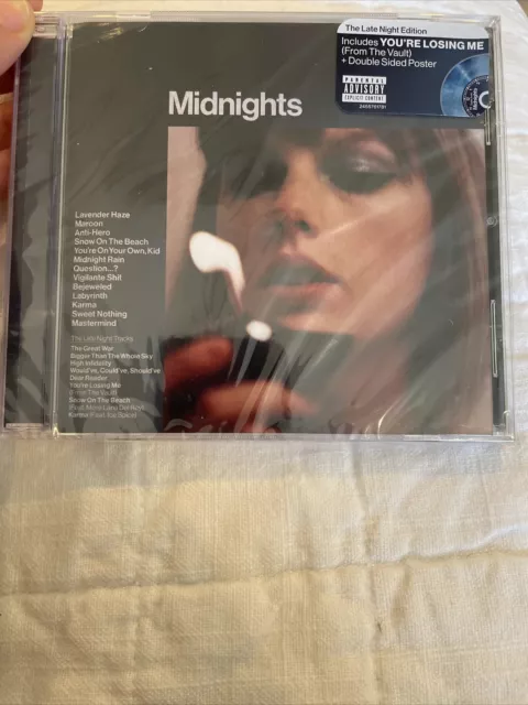 Midnights (The Late Night Edition) by Taylor Swift (CD, 2022, Republic Records)