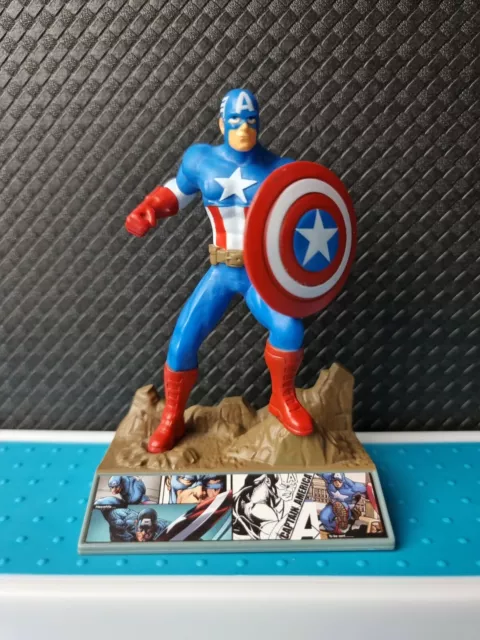 Captain America Superhero Figure On Stand Birthday Cake Topper Marvel