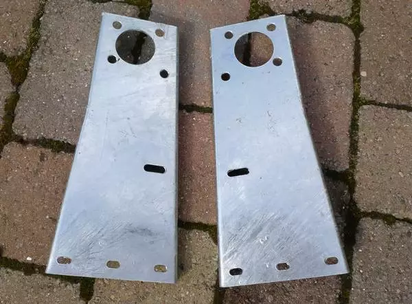 Land Rover Lampe Fixation Galvanisé 592984 & 592985 Série 3 Swb & Lwb