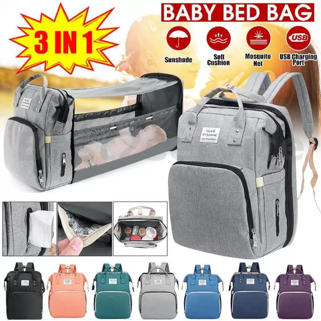 Baby Bag Infant Nappy Backpack 50KG Load Waterproof Mummy Changing