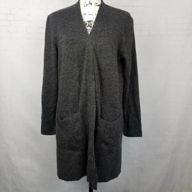 Madewell Women Cardigan Sweater Size M Donegal Kent Open Speckled Yarn NWT