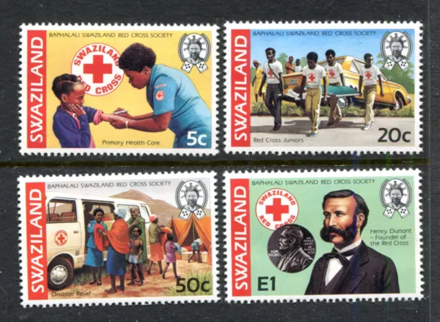 Swaziland 414-417, MNH, Red Cross 1982. x44853