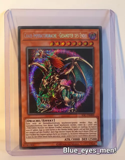 Yu-Gi-Oh! Chaos Imperatordrache Gesandter des Endes IOC Secret rare Mint! Neu!