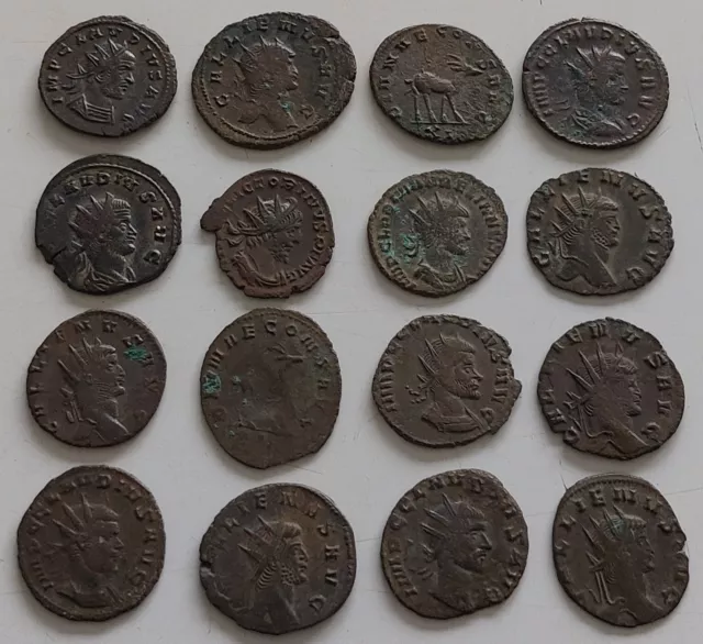 Superbe Lot De 16 Antoniniens . Rare . Superbe Lot De 16 Antoniniens . Rare .