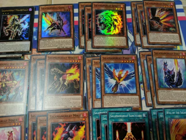 Yugioh! Salamangreat Deck Core Gazelle Spinny 65 Cards Total 3