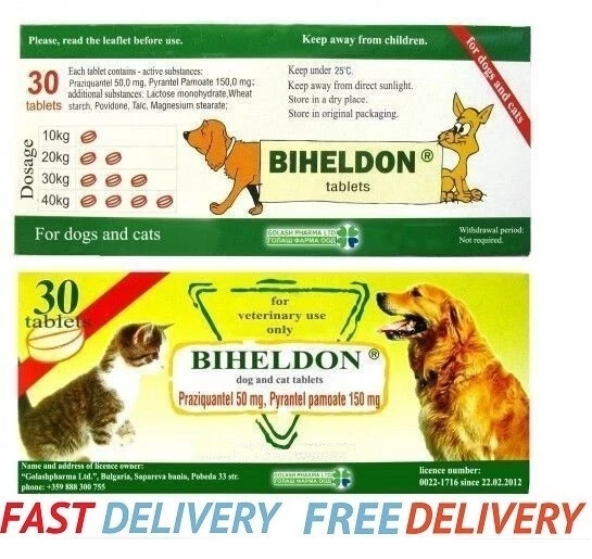 30 comprimidos, vermífugo, desparasitante, vermicida, desparasitante para perros