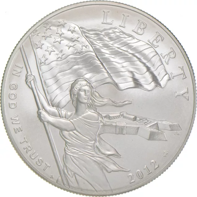 2012-P Unc Star Spangled Banner Commemorative Silver Dollar $1 *0711
