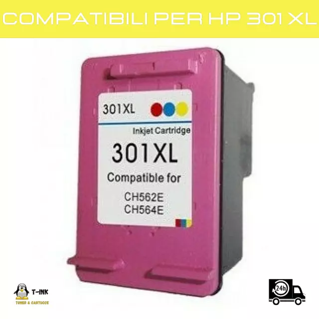 Cartucce compatibili Colore 301 XL 301XL per HP Envy 4500 4502 4504 5300 5530