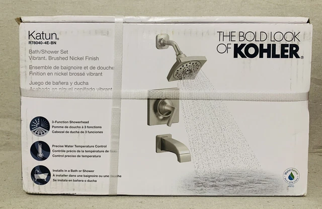 Kohler Katun 1-Handle 3-Spray Tub and Shower Faucet in Brushed Nickel/ Brand New Kohler Katun 1-Handle 3-Spray Tub and Shower Faucet in Brushed Nickel/ Brand New