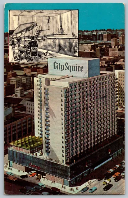 New York, New York NY - City Squire Motor Inn - Vintage Postcard - Posted 1969