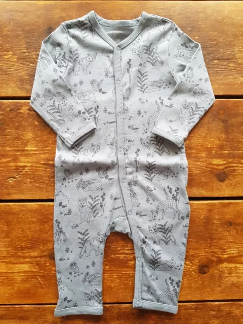 Fixoni Sleepsuit Romper Various Sizes Blue Foxes BNWT Babygrow