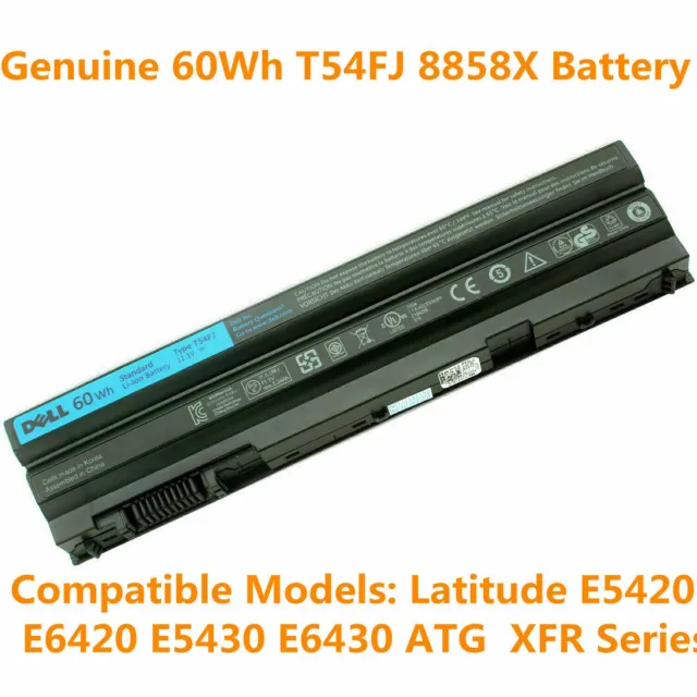 NEW Genuine T54FJ Battery for Dell Latitude E6420 E6430 E6440 E6540 E5420 E5430
