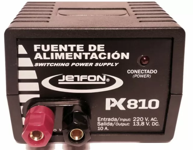 FUENTE DE ALIMENTACION JETFON JF-40 REGULABLE DE 5 A 15 VCC Y 40 AMP. DE  PICO, JETFON
