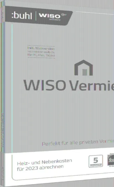 WISO Vermieter 2024 Heizkosten- und Nebenkostenabrechnung 2023 GmbH CD-ROM 75 S.
