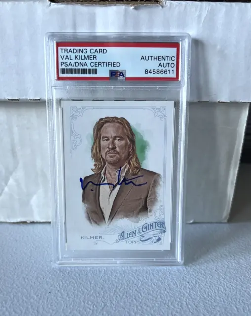Val Kilmer "Actor" Autographed Signed 2015 Topps Allen & Ginter Card #328 PSA B