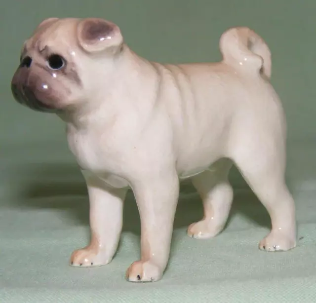 Klima Miniature Porcelain Animal Figure Pug Dog Standing K683