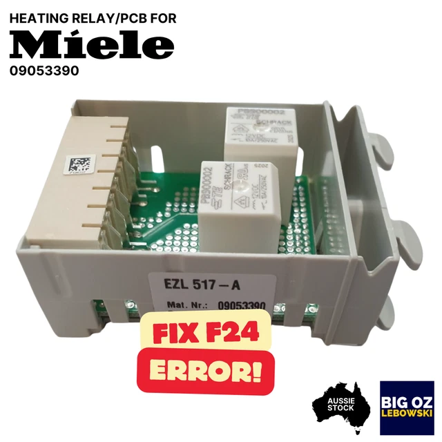 HEATING RELAY/PCB FOR Miele G6588 Dishwasher Pn09053390 F24 Error