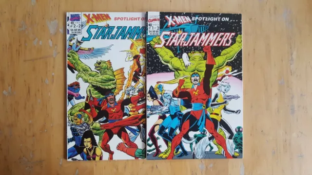 X-Men Spotlight on Starjammers #1-2. Full Run (1990, Marvel) 8.0 Very Fine