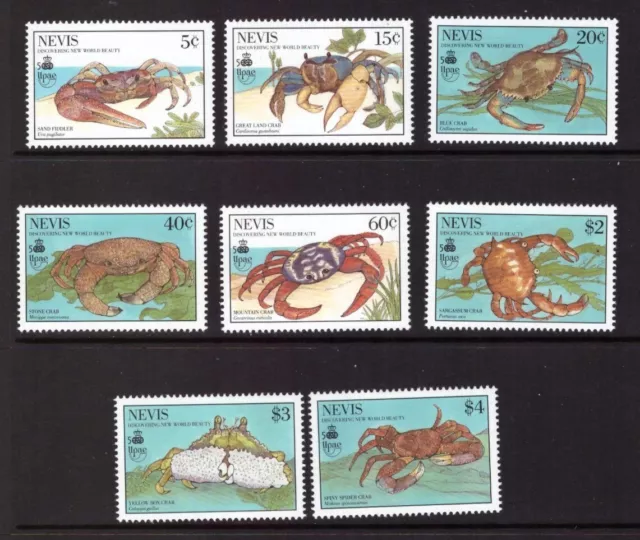 Nevis 1990 Crabs set MNH mint stamps