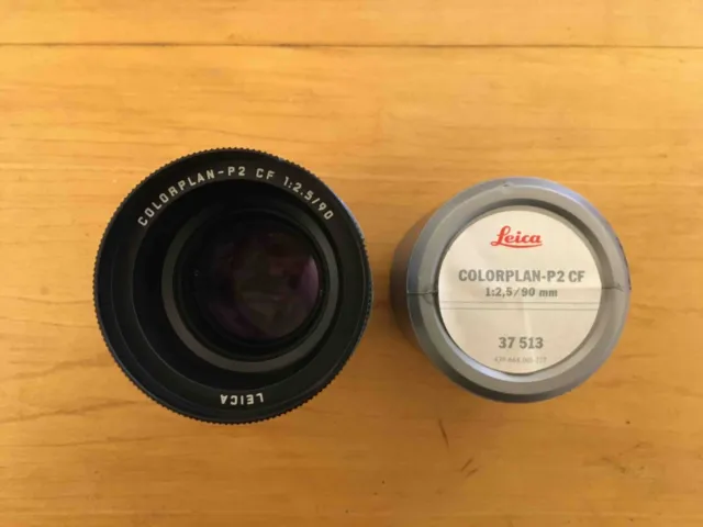 Leica CF Colorplan-P2 Lens 90mm f/2.5  37513 37 513 Special Curved Focus Leitz