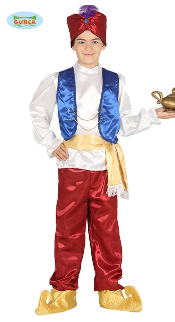 COSTUME CARNEVALE ALADINO Vestito Egiziano Guirca Bambino Egitto Ladrone  Deserto EUR 16,90 - PicClick IT