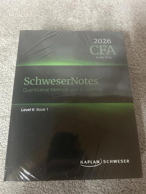 CFA LEVEL 2 Kaplan Schweser Study Notes 2026. NEW & SEALED. £350.00 ...