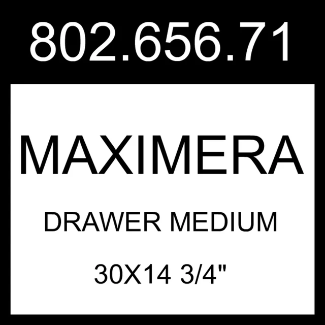 IKEA MAXIMERA Drawer Medium White  30x14 3/4" 802.656.71