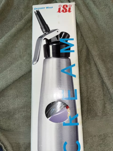 NEW iSi Stainless Steel Dessert Whip Cream Dispenser 0.5 L / 1 PINT free ship us NEW iSi Stainless Steel Dessert Whip Cream Dispenser 0.5 L / 1 PINT free ship us