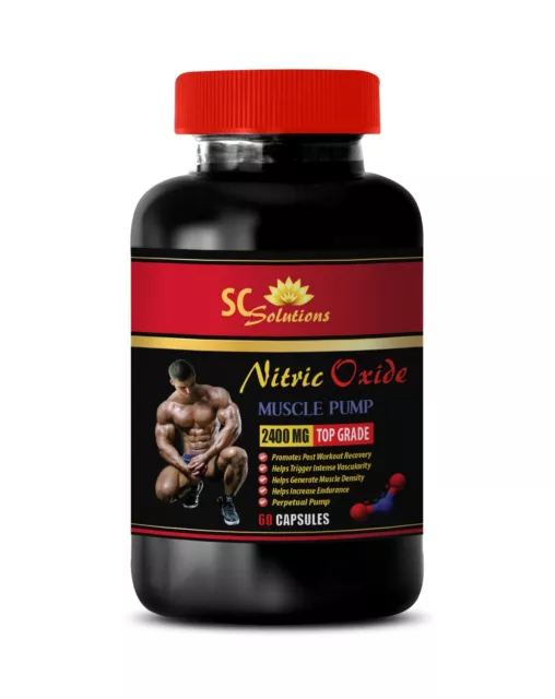 Nitric oxide booster - NITRIC OXIDE 2400mg - Oxygen supplement - 1 Bottle