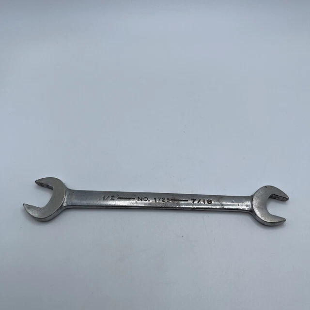Vintage Armstrong 7/16" x 1/2" Open End Wrench 1725 Made in U.S.A.