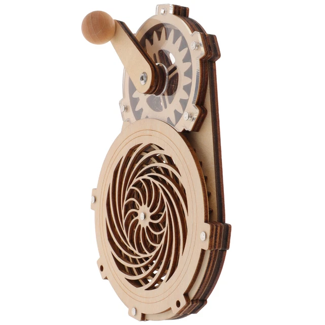 Accesorios de tablero ocupado modelo de madera artesanal sin terminar prisma preescolar niño