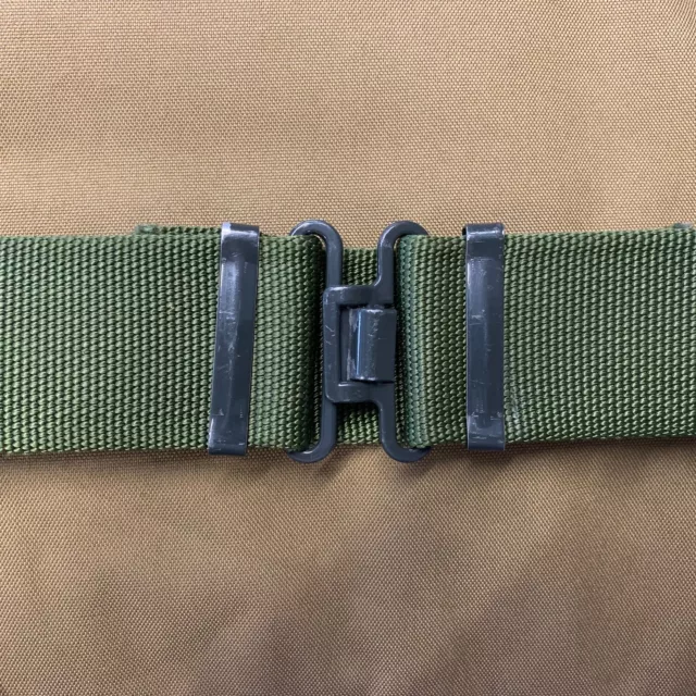 UK British Army Surplus Issue Olive Green S95 Working Belt & Cross Over Buckle