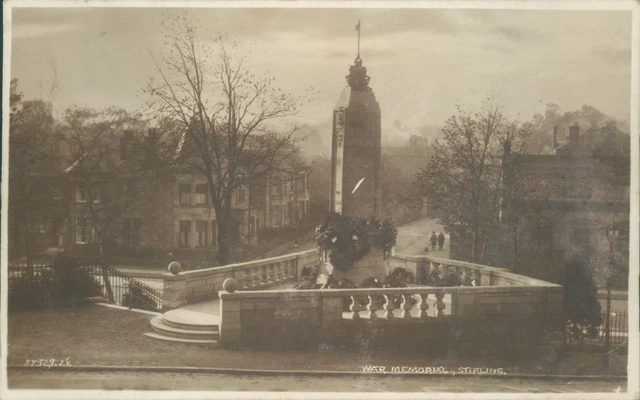 real photo Stirling war memorial valentine XL