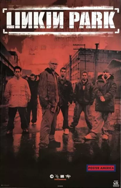 Linkin Park Rock Band Members Vintage Poster 22 x 34.5