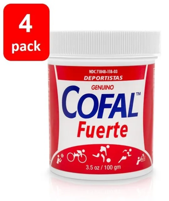 4 COFAL FORTE ROJO ✅ 3,5oz GROSS - FÜR MUSKELSCHMERZEN, ARTHRITIS, RÜCKENSCHMERZEN 🙂 🙂