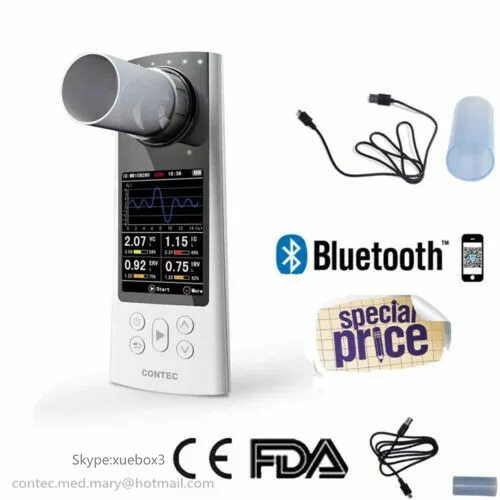 SP80B Bluetooth Spirometer Pulmonary Function  Handheld Spirometry APP+Software