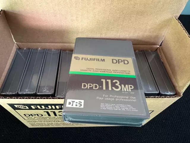 10 x FUJIFILM DPD-113MP -DTRS Digital Audio Tapes. New & Sealed  DA88/98HR etc