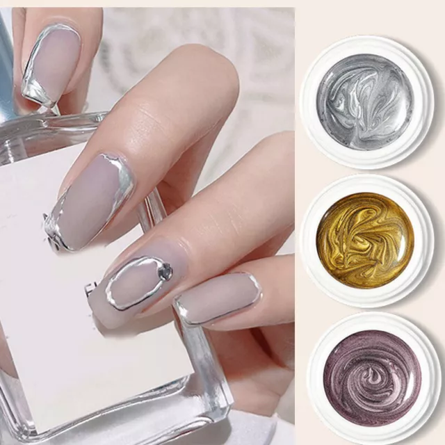 Esmalte de uñas UV pintura hágalo usted mismo dibujo a rayas pegamento gel pintado manicura* ⌒